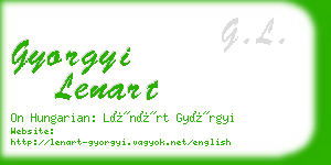gyorgyi lenart business card